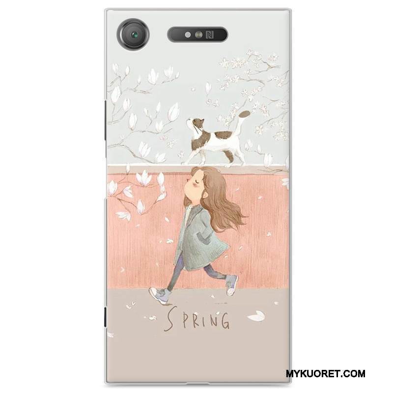 Kuori Sony Xperia Xz1 Sarjakuva Sininen Puhelimen Kuoret, Kotelo Sony Xperia Xz1 Suojaus Kova