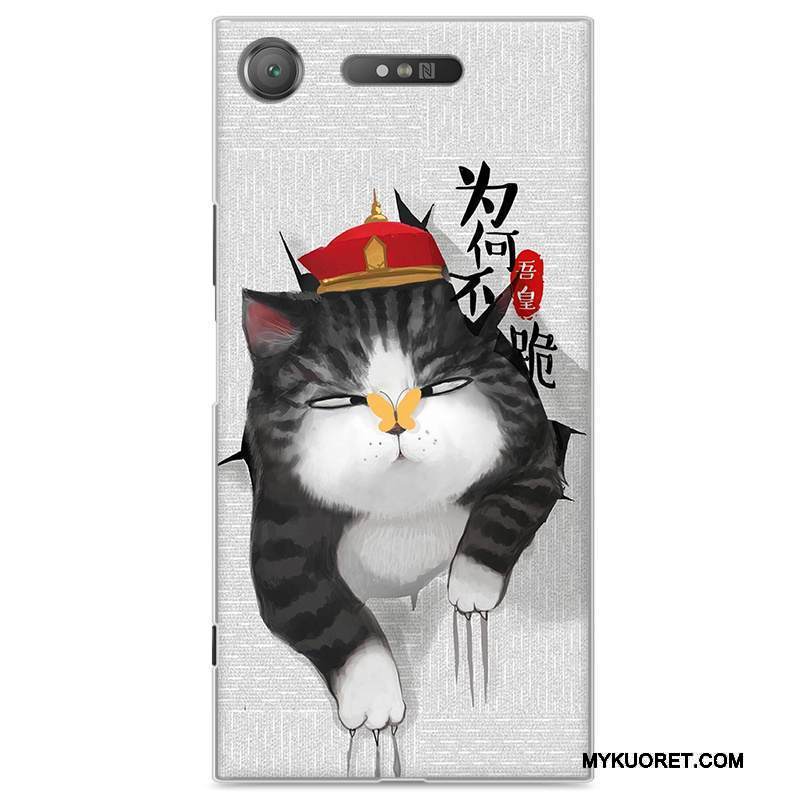 Kuori Sony Xperia Xz1 Sarjakuva Sininen Puhelimen Kuoret, Kotelo Sony Xperia Xz1 Suojaus Kova