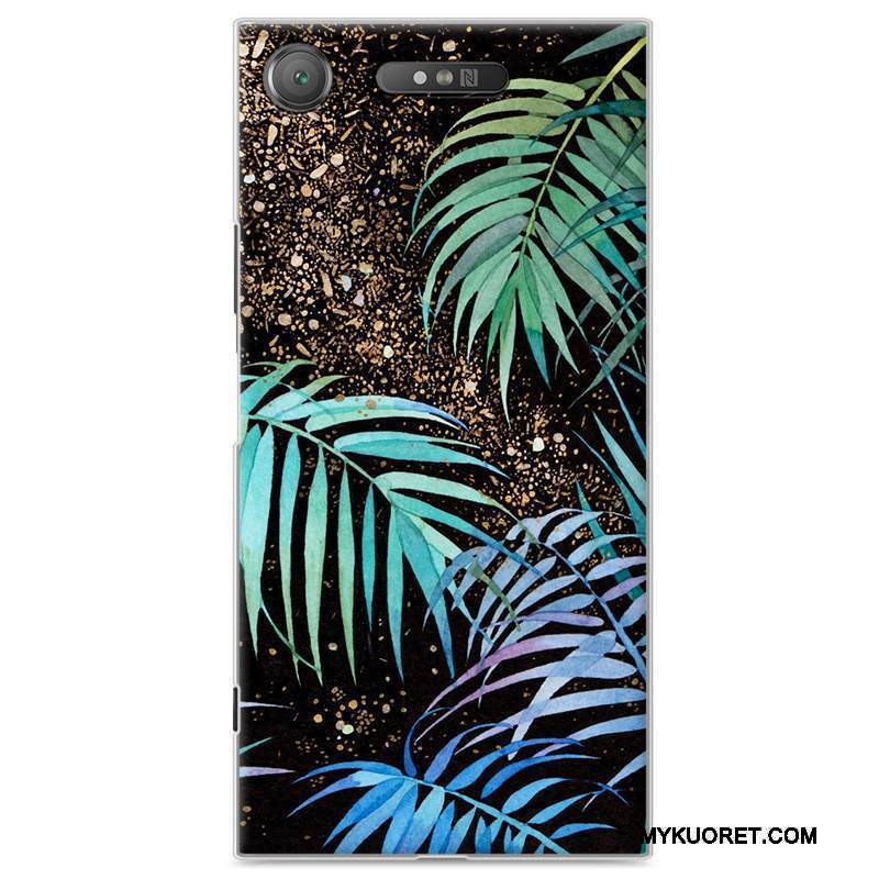 Kuori Sony Xperia Xz1 Sarjakuva Sininen Puhelimen Kuoret, Kotelo Sony Xperia Xz1 Suojaus Kova