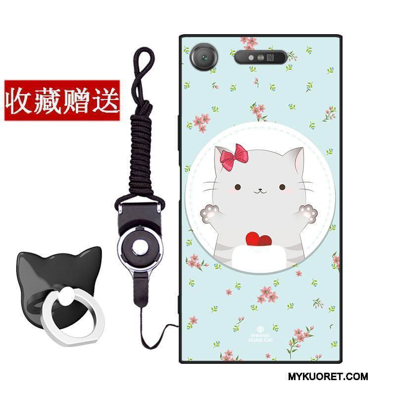 Kuori Sony Xperia Xz1 Silikoni Kustannukset Pieni, Kotelo Sony Xperia Xz1 Pehmeä Neste Murtumaton Jauhe