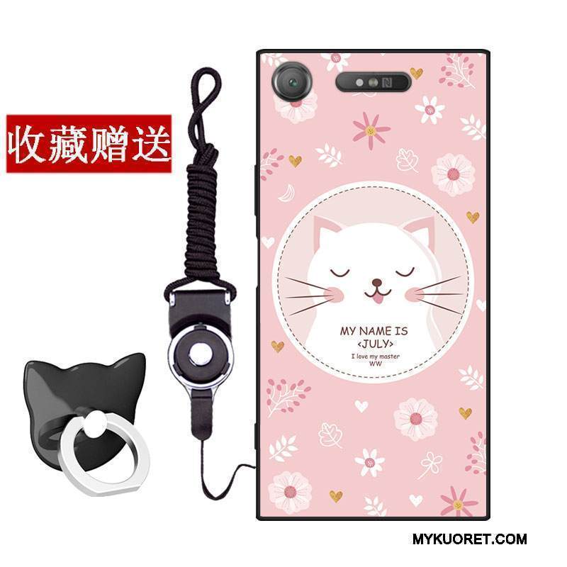 Kuori Sony Xperia Xz1 Silikoni Kustannukset Pieni, Kotelo Sony Xperia Xz1 Pehmeä Neste Murtumaton Jauhe