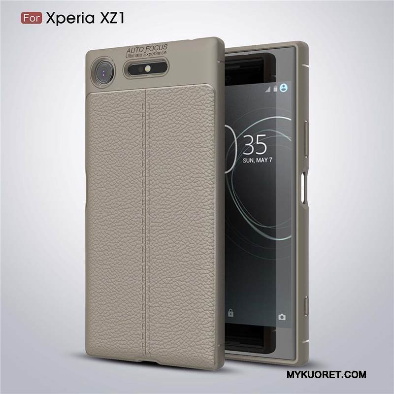 Kuori Sony Xperia Xz1 Silikoni Puhelimen Kuoret Punainen, Kotelo Sony Xperia Xz1 Pehmeä Neste Murtumaton