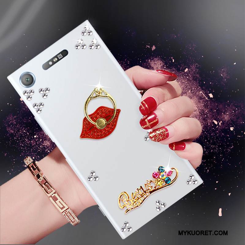 Kuori Sony Xperia Xz1 Strassi Murtumaton Persoonallisuus, Kotelo Sony Xperia Xz1 Sarjakuva Puhelimen Kuoret Valkoinen