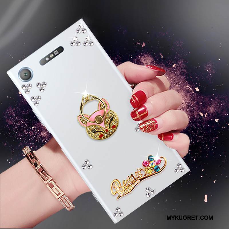 Kuori Sony Xperia Xz1 Strassi Murtumaton Persoonallisuus, Kotelo Sony Xperia Xz1 Sarjakuva Puhelimen Kuoret Valkoinen