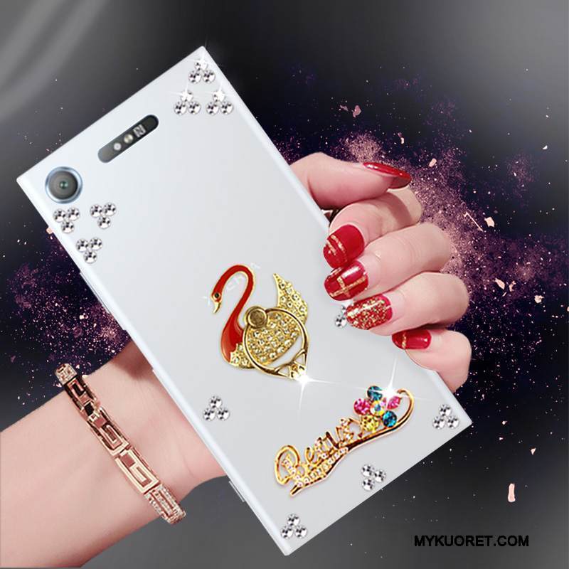 Kuori Sony Xperia Xz1 Strassi Murtumaton Persoonallisuus, Kotelo Sony Xperia Xz1 Sarjakuva Puhelimen Kuoret Valkoinen