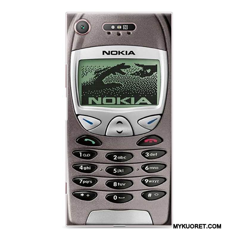 Kuori Sony Xperia Xz1 Vuosikerta Puhelimen Kuoret Murtumaton, Kotelo Sony Xperia Xz1 Maalaus Keltainen