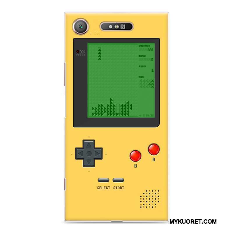 Kuori Sony Xperia Xz1 Vuosikerta Puhelimen Kuoret Murtumaton, Kotelo Sony Xperia Xz1 Maalaus Keltainen