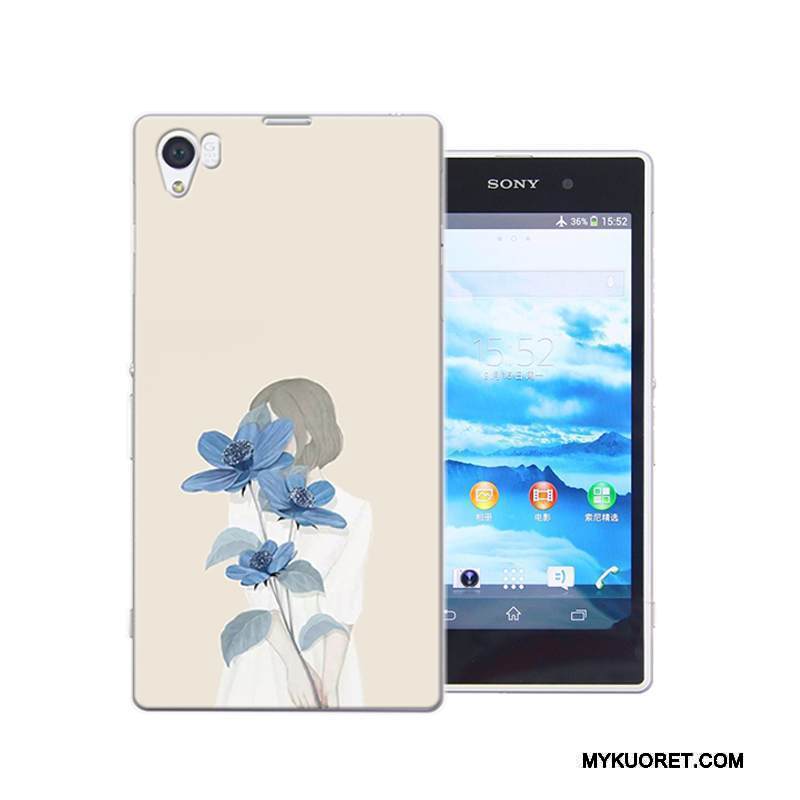 Kuori Sony Xperia Z1 Maalaus Murtumaton Puhelimen Kuoret, Kotelo Sony Xperia Z1 Suojaus Kova Jauhe
