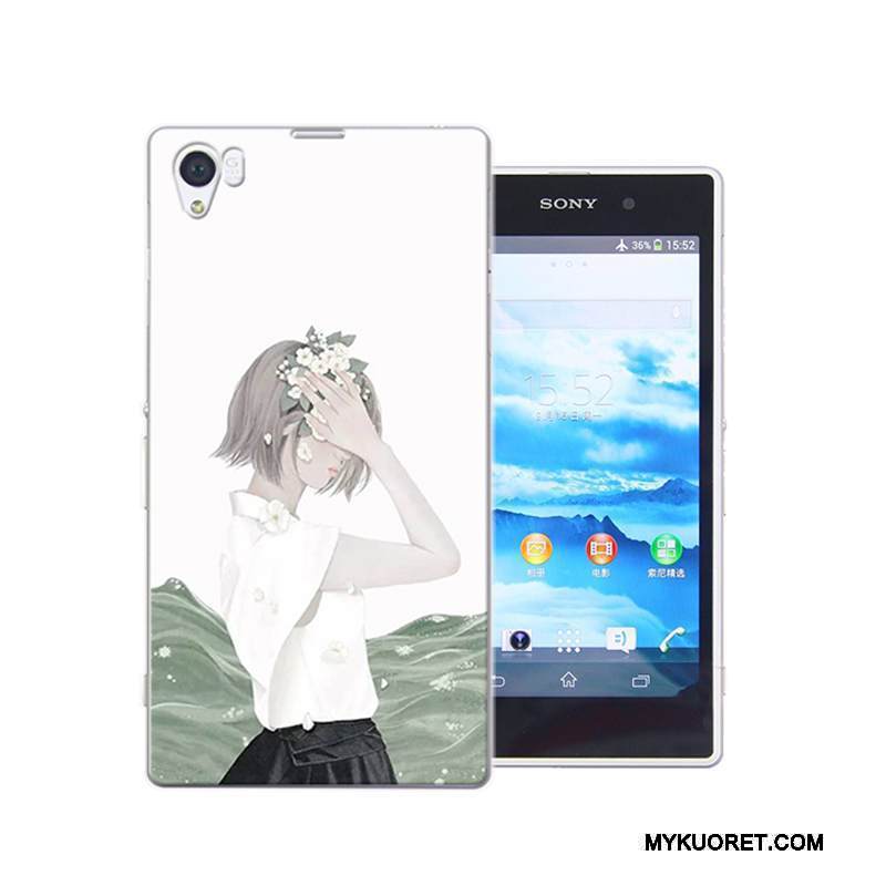 Kuori Sony Xperia Z1 Maalaus Murtumaton Puhelimen Kuoret, Kotelo Sony Xperia Z1 Suojaus Kova Jauhe