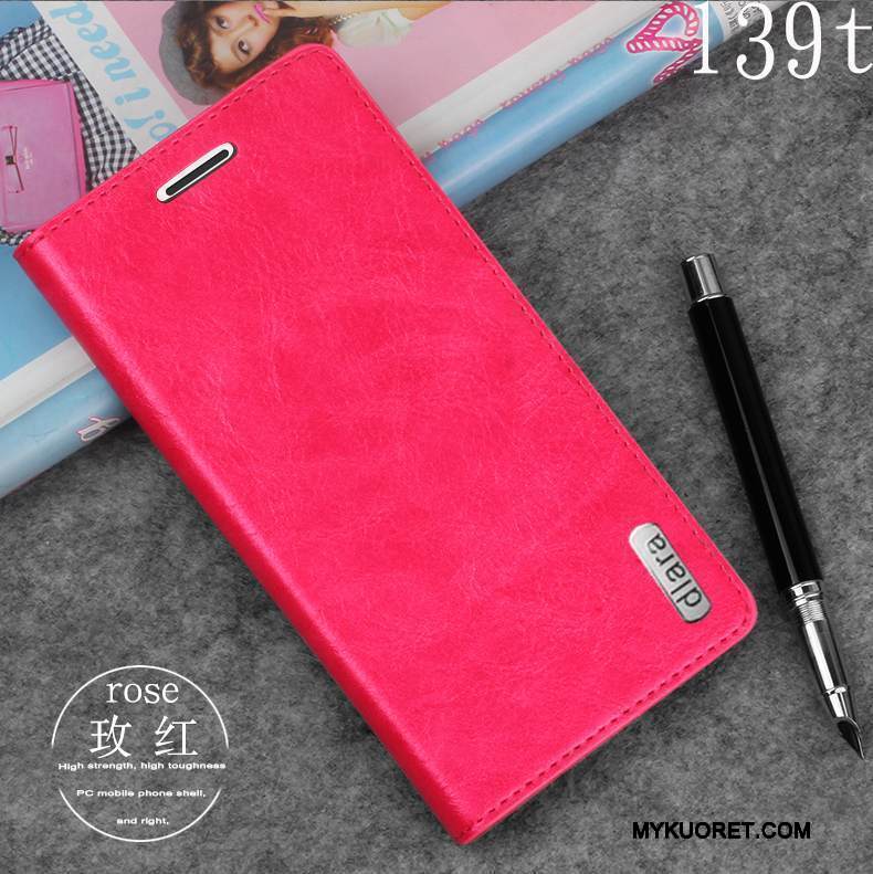 Kuori Sony Xperia Z1 Nahka Puhelimen Kuoret Kulta, Kotelo Sony Xperia Z1 Suojaus