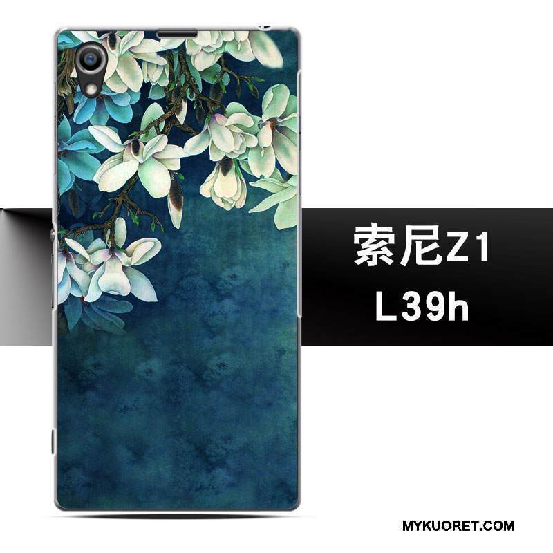 Kuori Sony Xperia Z1 Suojaus Puhelimen Kuoret Jauhe, Kotelo Sony Xperia Z1 Murtumaton Yksinkertainen