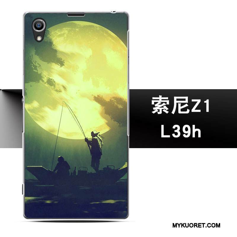 Kuori Sony Xperia Z1 Suojaus Puhelimen Kuoret Jauhe, Kotelo Sony Xperia Z1 Murtumaton Yksinkertainen