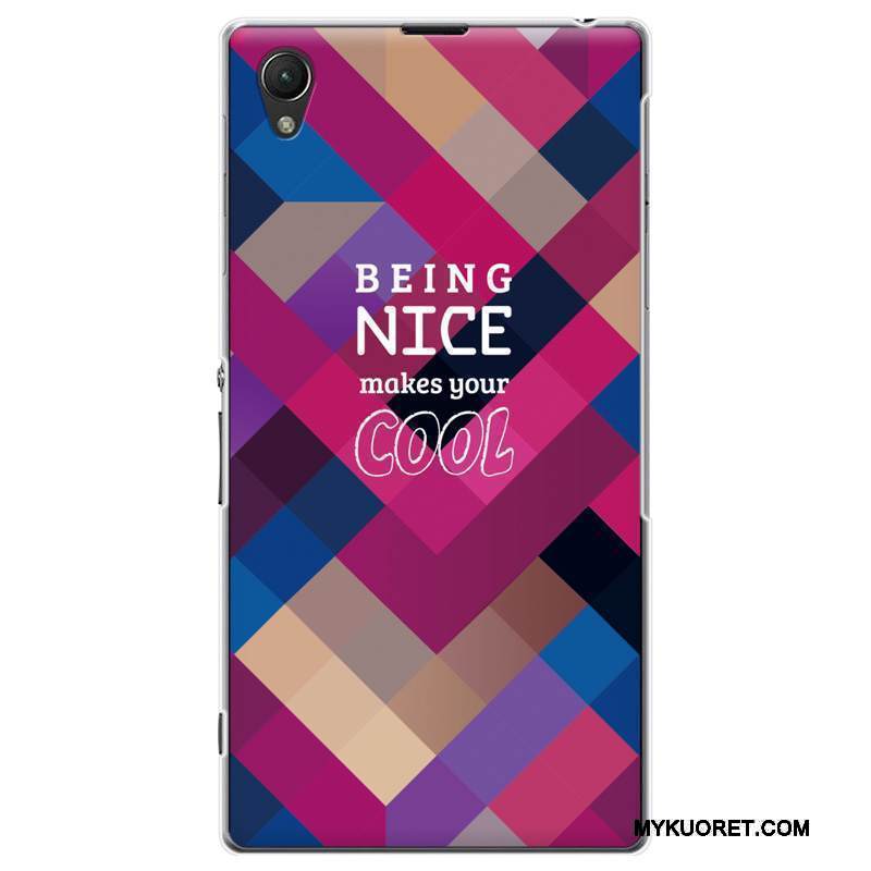 Kuori Sony Xperia Z1 Suojaus Violetti Puhelimen Kuoret, Kotelo Sony Xperia Z1 Vaalean