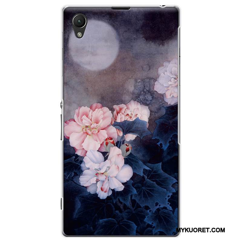 Kuori Sony Xperia Z1 Suojaus Violetti Puhelimen Kuoret, Kotelo Sony Xperia Z1 Vaalean