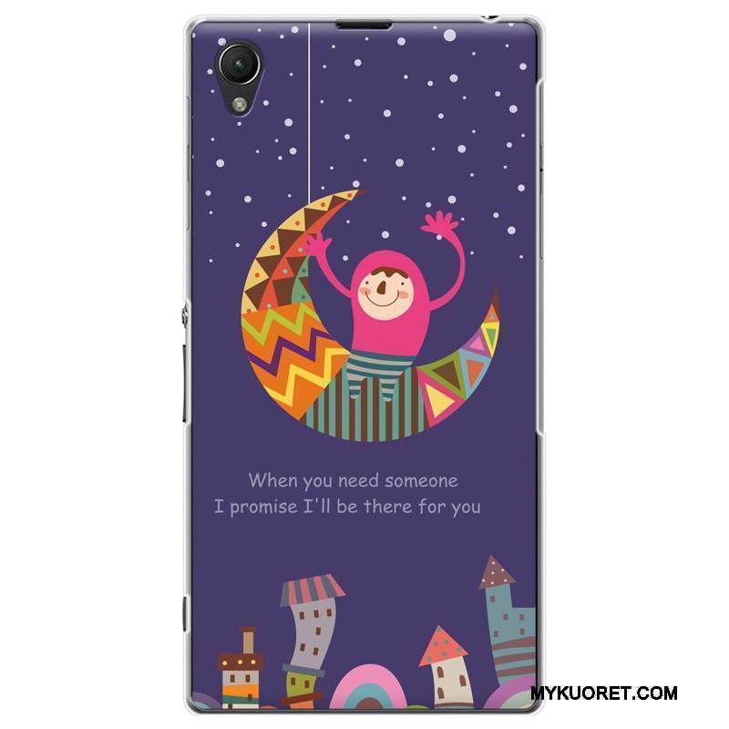 Kuori Sony Xperia Z1 Suojaus Violetti Puhelimen Kuoret, Kotelo Sony Xperia Z1 Vaalean