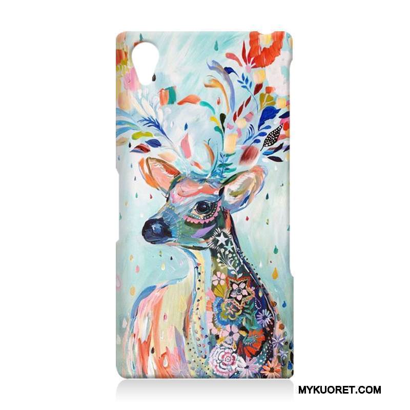 Kuori Sony Xperia Z2 Kohokuviointi Puhelimen Kuoret Kova, Kotelo Sony Xperia Z2 Suojaus Punainen