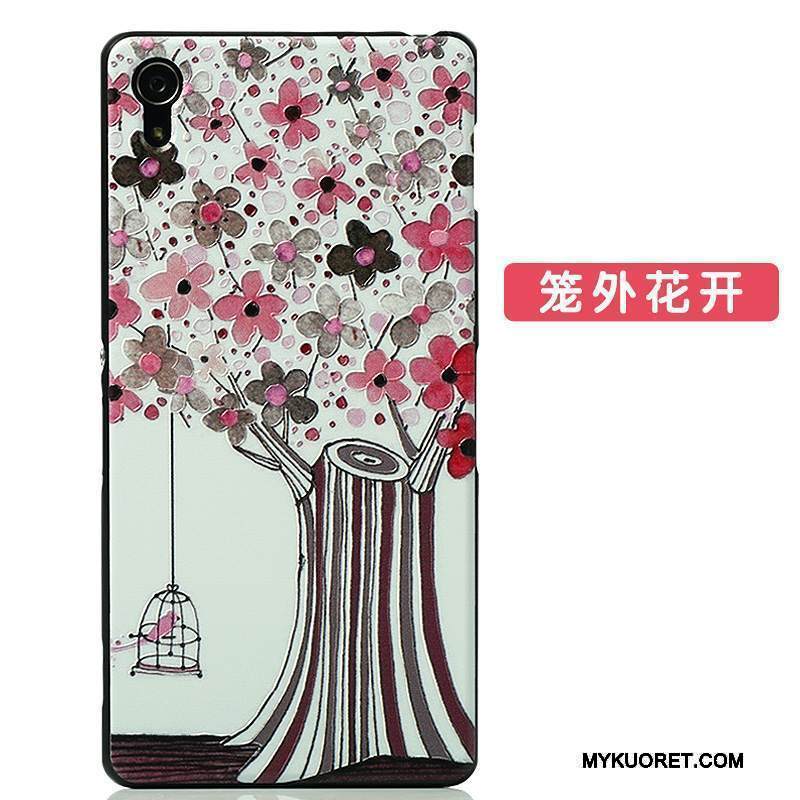 Kuori Sony Xperia Z2 Kohokuviointi Ultra Ohut, Kotelo Sony Xperia Z2 Sarjakuva Pesty Suede Keltainen