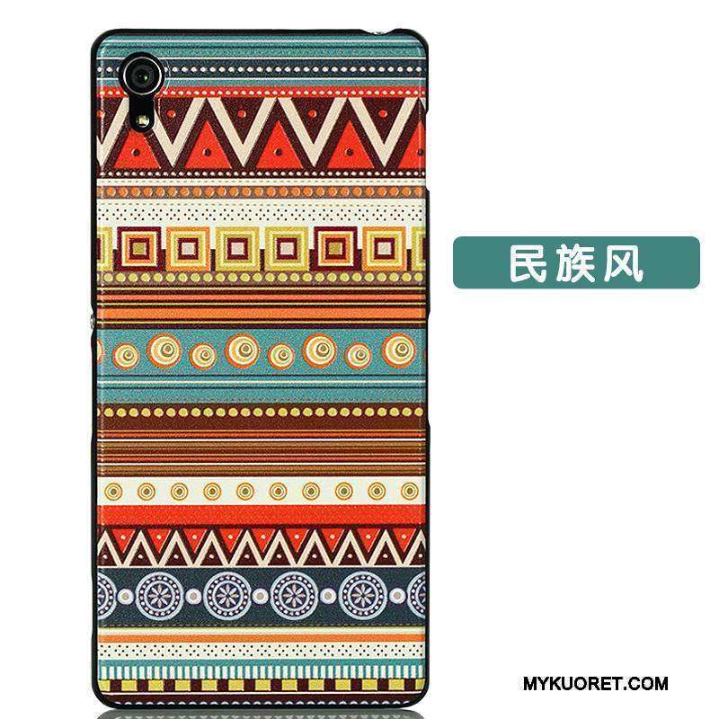 Kuori Sony Xperia Z2 Kohokuviointi Ultra Ohut, Kotelo Sony Xperia Z2 Sarjakuva Pesty Suede Keltainen