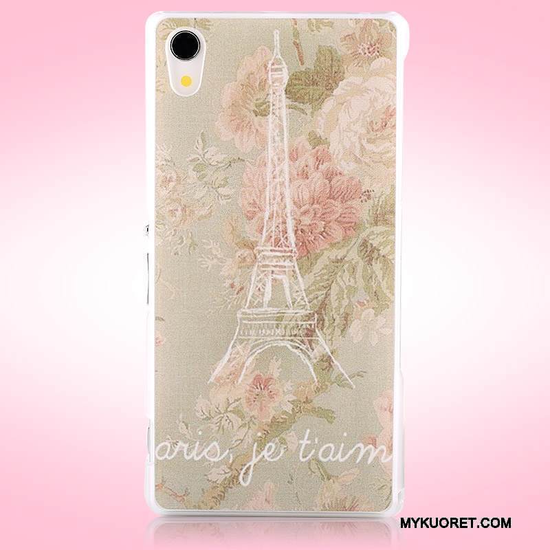 Kuori Sony Xperia Z2 Maalaus Violetti Kova, Kotelo Sony Xperia Z2 Suojaus Puhelimen Kuoret Pesty Suede