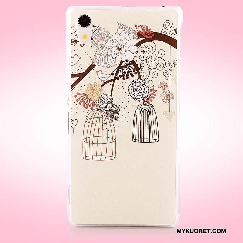 Kuori Sony Xperia Z2 Maalaus Violetti Kova, Kotelo Sony Xperia Z2 Suojaus Puhelimen Kuoret Pesty Suede