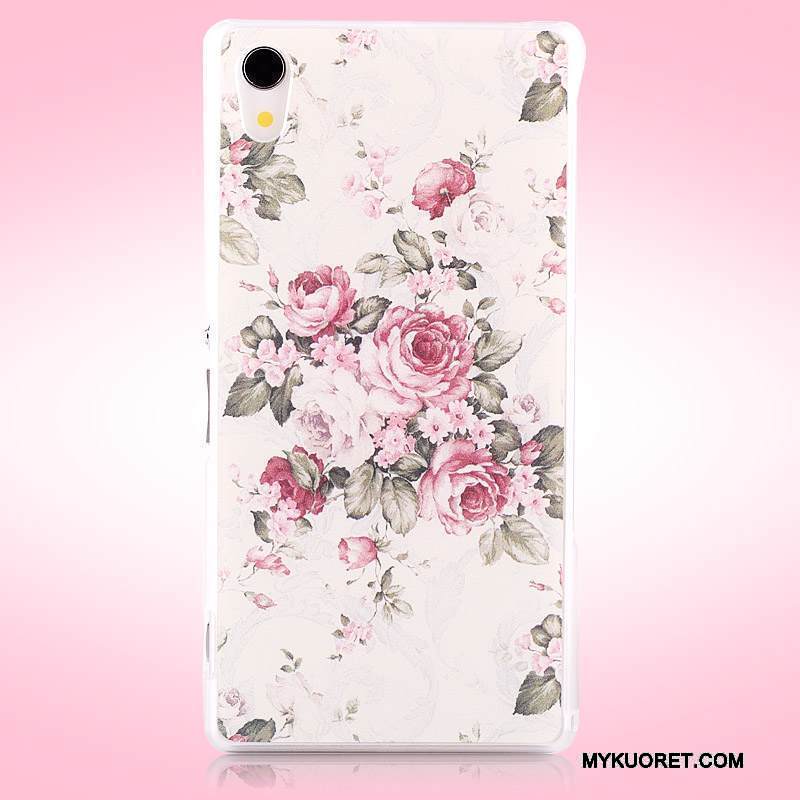 Kuori Sony Xperia Z2 Maalaus Violetti Kova, Kotelo Sony Xperia Z2 Suojaus Puhelimen Kuoret Pesty Suede