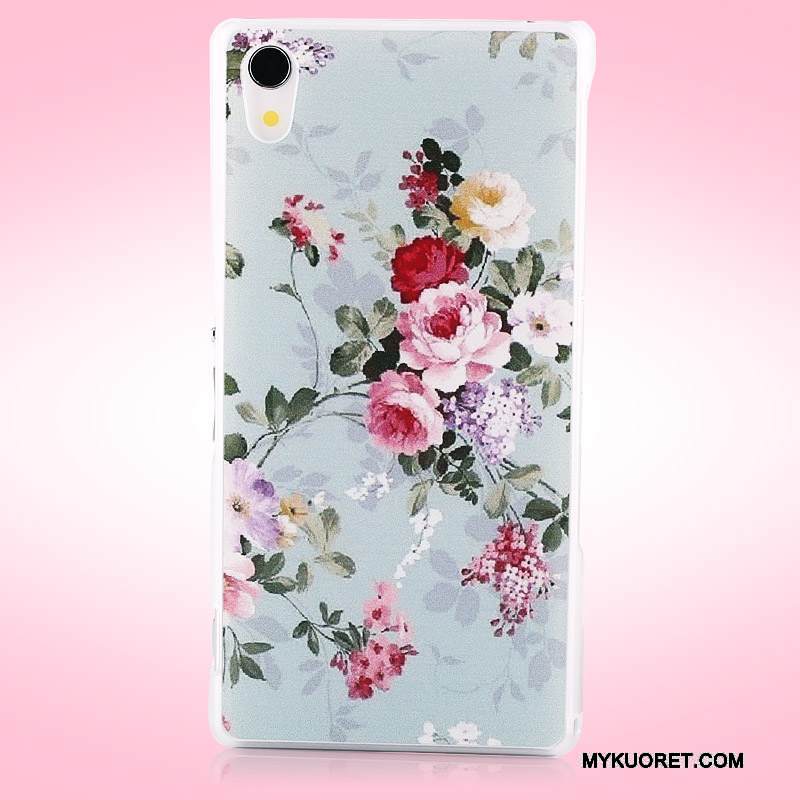 Kuori Sony Xperia Z2 Maalaus Violetti Kova, Kotelo Sony Xperia Z2 Suojaus Puhelimen Kuoret Pesty Suede