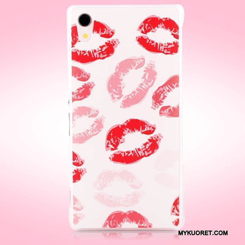 Kuori Sony Xperia Z2 Maalaus Violetti Kova, Kotelo Sony Xperia Z2 Suojaus Puhelimen Kuoret Pesty Suede