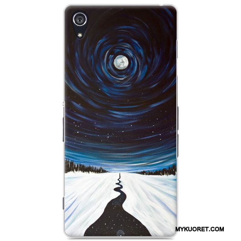 Kuori Sony Xperia Z2 Sarjakuva Violetti Kova, Kotelo Sony Xperia Z2 Suojaus Puhelimen Kuoret