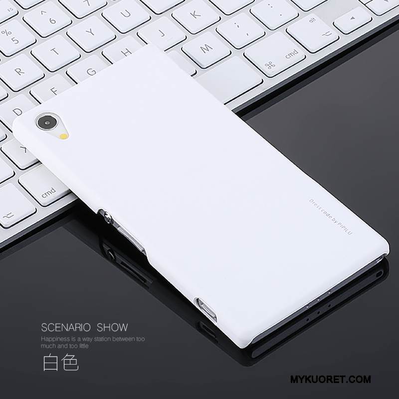 Kuori Sony Xperia Z2 Suojaus Ohut Pesty Suede, Kotelo Sony Xperia Z2 Kova Musta