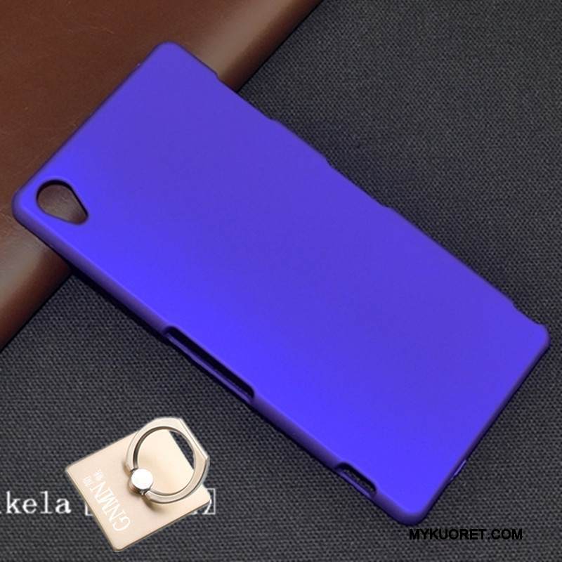 Kuori Sony Xperia Z3 Suojaus Kova Sininen, Kotelo Sony Xperia Z3 Pesty Suede Puhelimen Kuoret