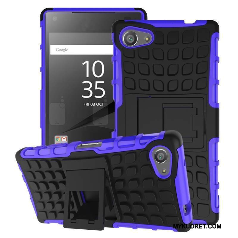 Kuori Sony Xperia Z5 Compact Laukut Sininen Murtumaton, Kotelo Sony Xperia Z5 Compact Pehmeä Neste Puhelimen Kuoret