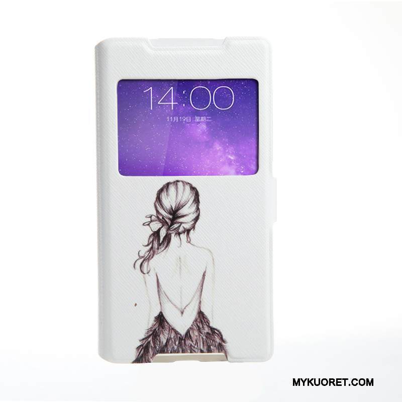 Kuori Sony Xperia Z5 Compact Suojaus Puhelimen Kuoret Sininen, Kotelo Sony Xperia Z5 Compact Pehmeä Neste Avaa Ikkuna