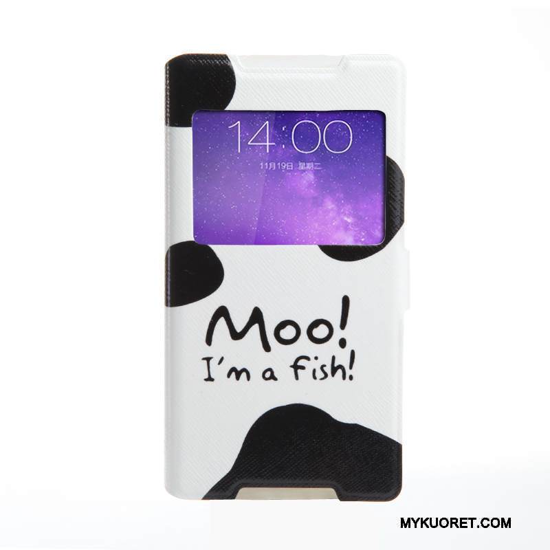 Kuori Sony Xperia Z5 Compact Suojaus Puhelimen Kuoret Sininen, Kotelo Sony Xperia Z5 Compact Pehmeä Neste Avaa Ikkuna