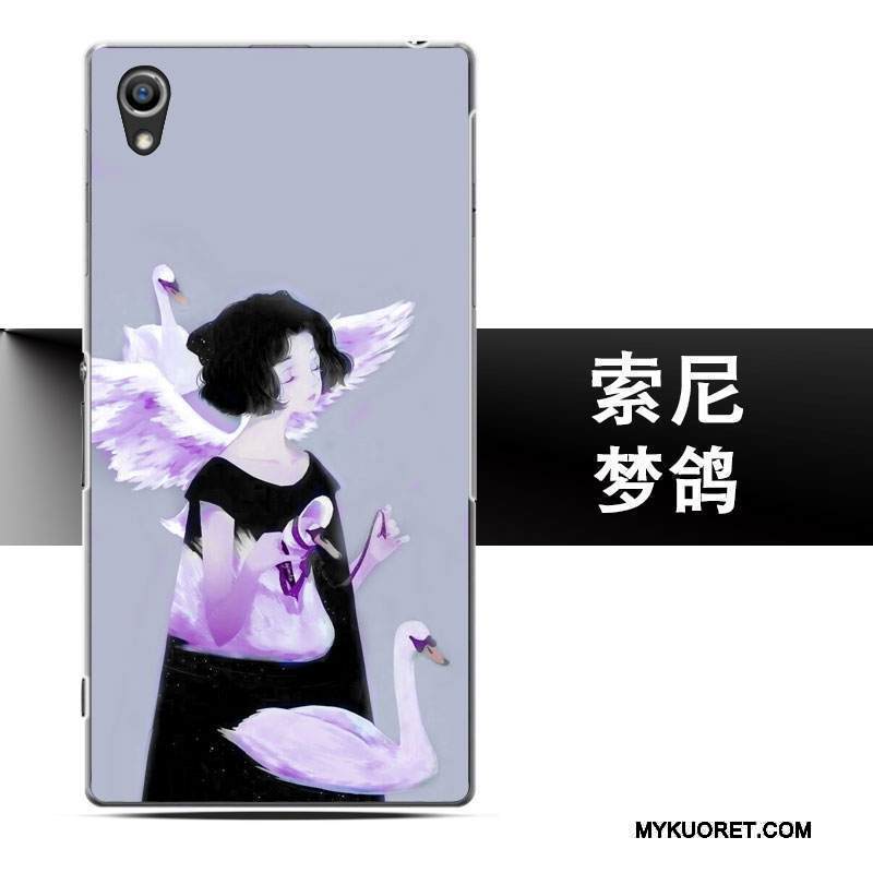 Kuori Sony Xperia Z5 Luova Puhelimen Kuoret Persoonallisuus, Kotelo Sony Xperia Z5 Murtumaton Pesty Suede