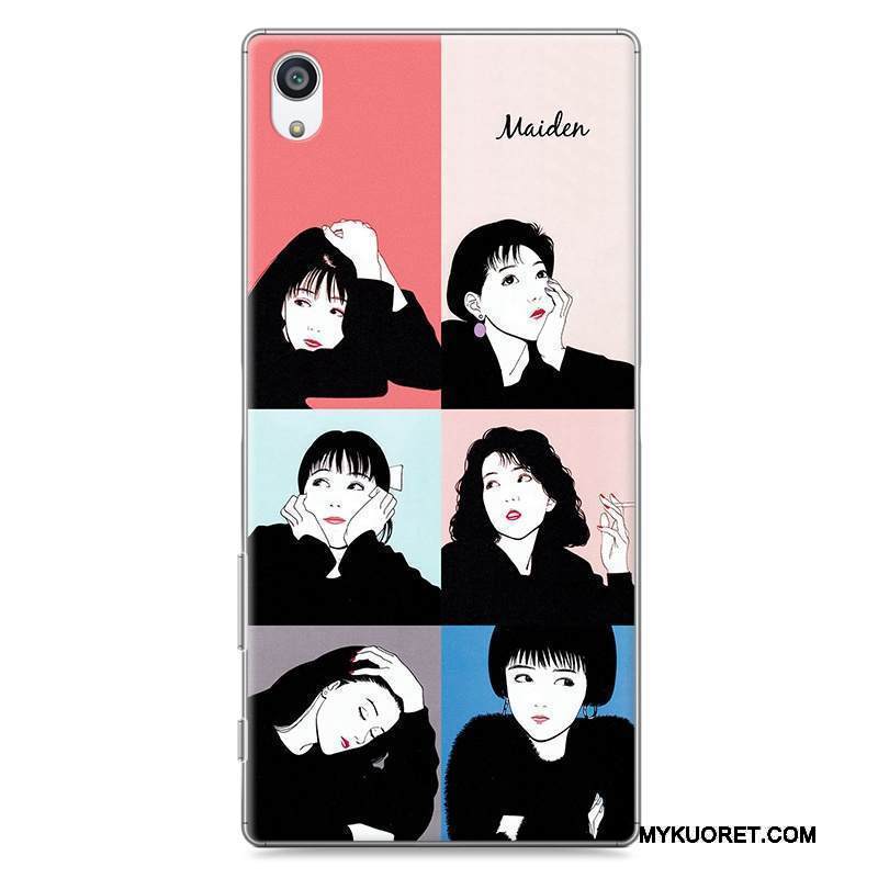 Kuori Sony Xperia Z5 Luova Puhelimen Kuoret Rakastunut, Kotelo Sony Xperia Z5 Suojaus Trendi Keltainen