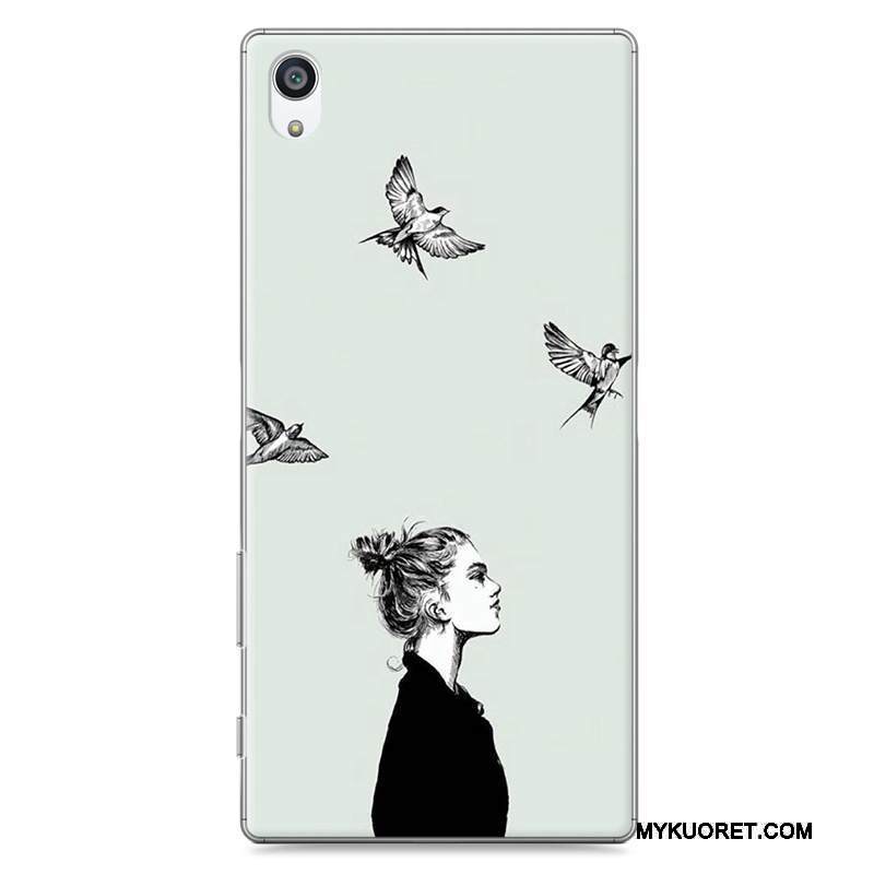 Kuori Sony Xperia Z5 Luova Puhelimen Kuoret Rakastunut, Kotelo Sony Xperia Z5 Suojaus Trendi Keltainen