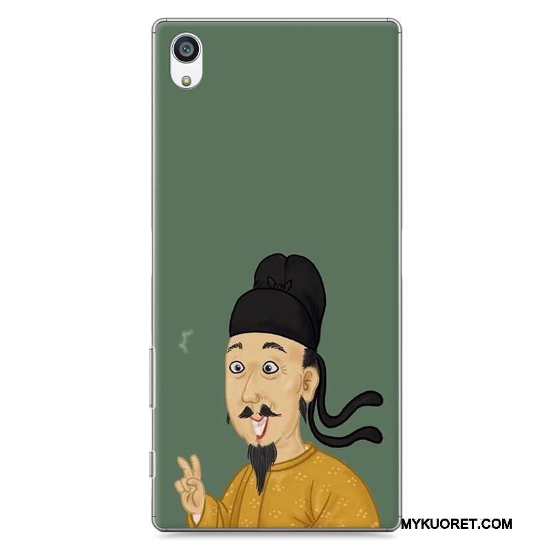 Kuori Sony Xperia Z5 Luova Puhelimen Kuoret Rakastunut, Kotelo Sony Xperia Z5 Suojaus Trendi Keltainen