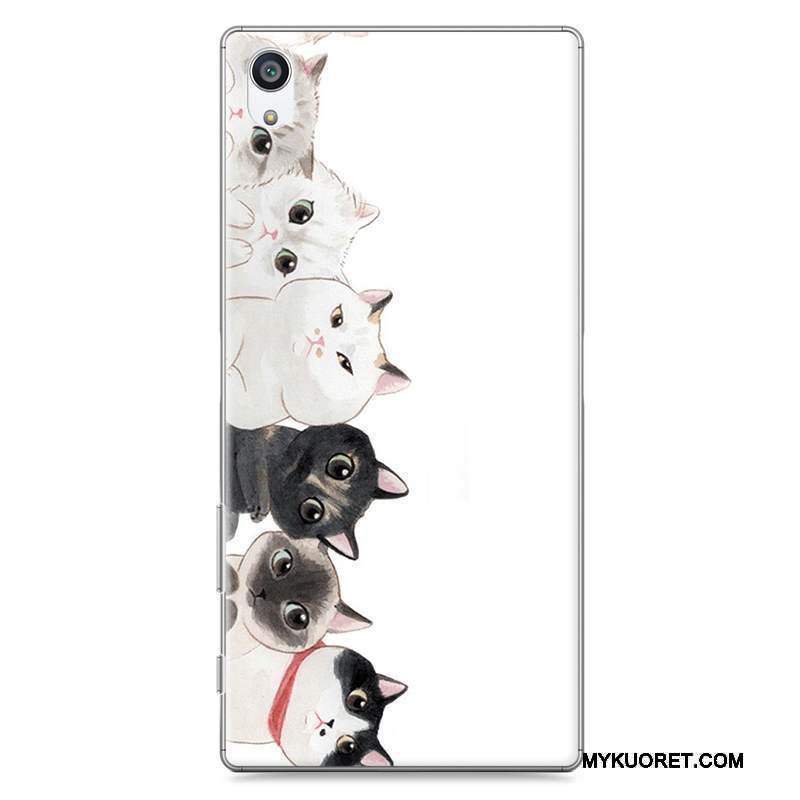 Kuori Sony Xperia Z5 Maalaus Kova Puhelimen Kuoret, Kotelo Sony Xperia Z5 Sarjakuva Violetti Murtumaton