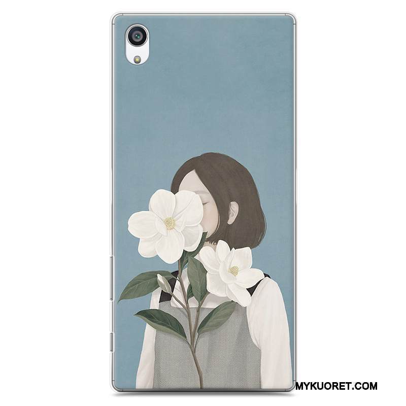 Kuori Sony Xperia Z5 Maalaus Vaaleansininen Kova, Kotelo Sony Xperia Z5 Suojaus Taide Puhelimen Kuoret