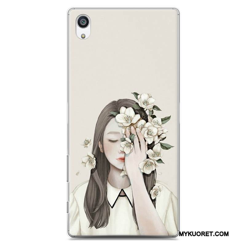 Kuori Sony Xperia Z5 Maalaus Vaaleansininen Kova, Kotelo Sony Xperia Z5 Suojaus Taide Puhelimen Kuoret