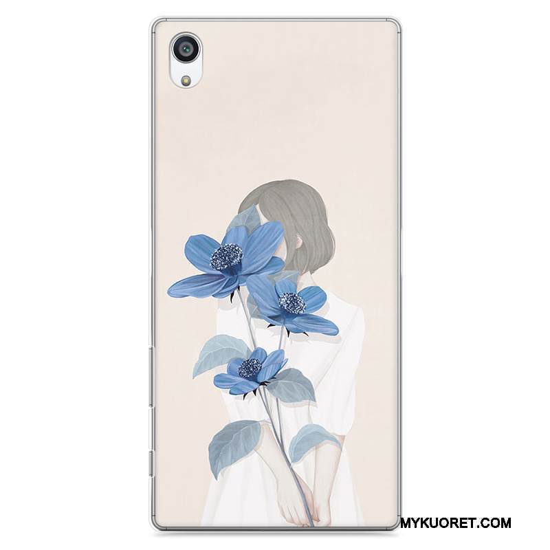 Kuori Sony Xperia Z5 Maalaus Vaaleansininen Kova, Kotelo Sony Xperia Z5 Suojaus Taide Puhelimen Kuoret