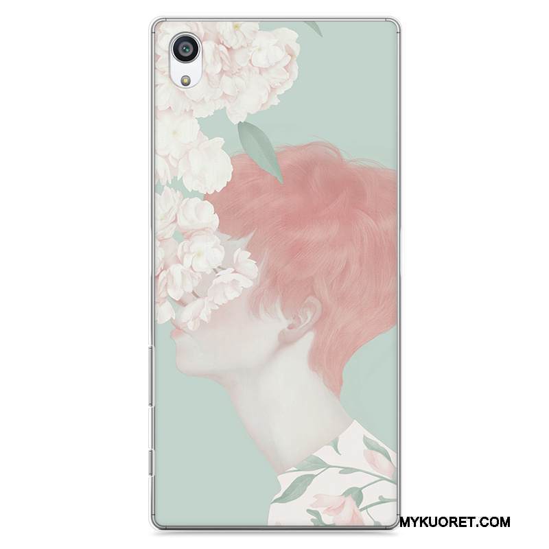 Kuori Sony Xperia Z5 Maalaus Vaaleansininen Kova, Kotelo Sony Xperia Z5 Suojaus Taide Puhelimen Kuoret