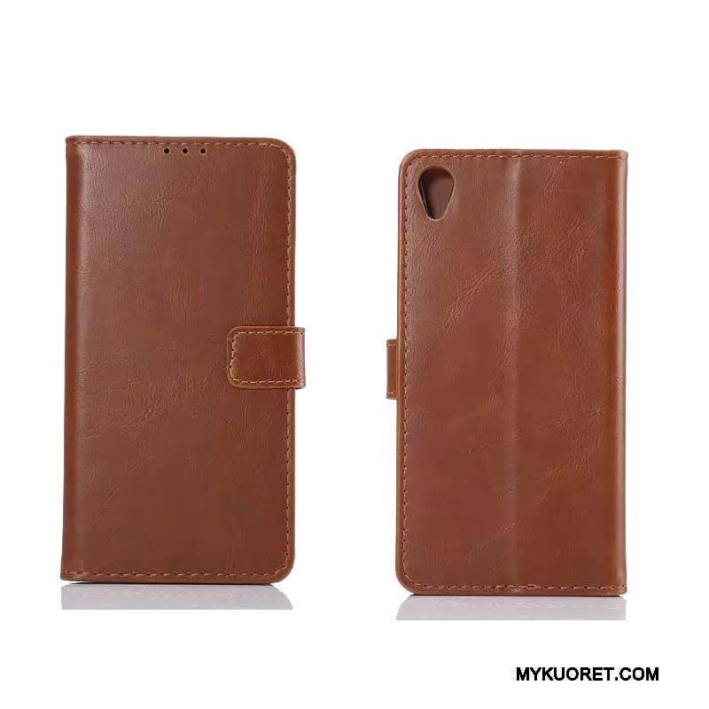 Kuori Sony Xperia Z5 Nahka Viini Punainen Puhelimen Kuoret, Kotelo Sony Xperia Z5 Suojaus