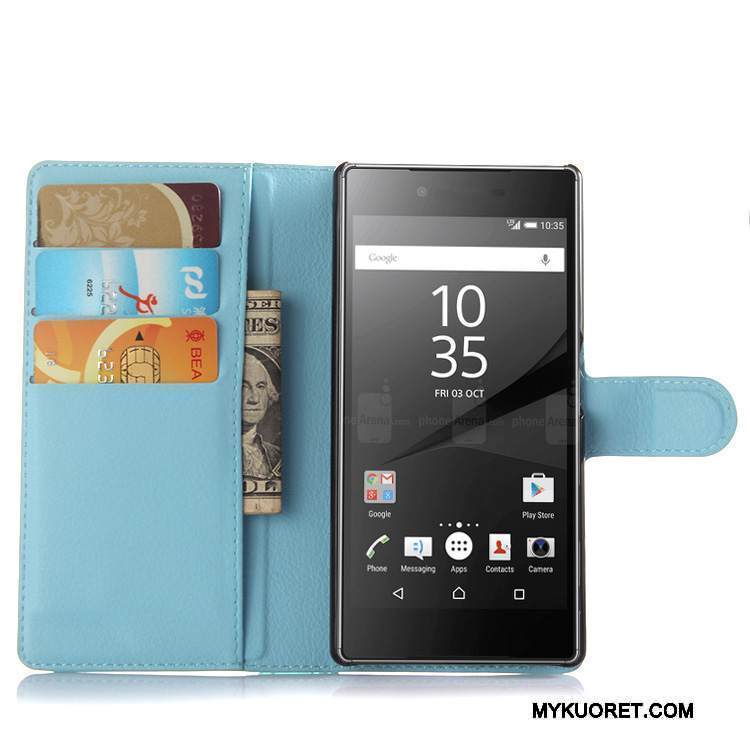 Kuori Sony Xperia Z5 Salkku Puhelimen Kuoret Jauhe, Kotelo Sony Xperia Z5 Nahka