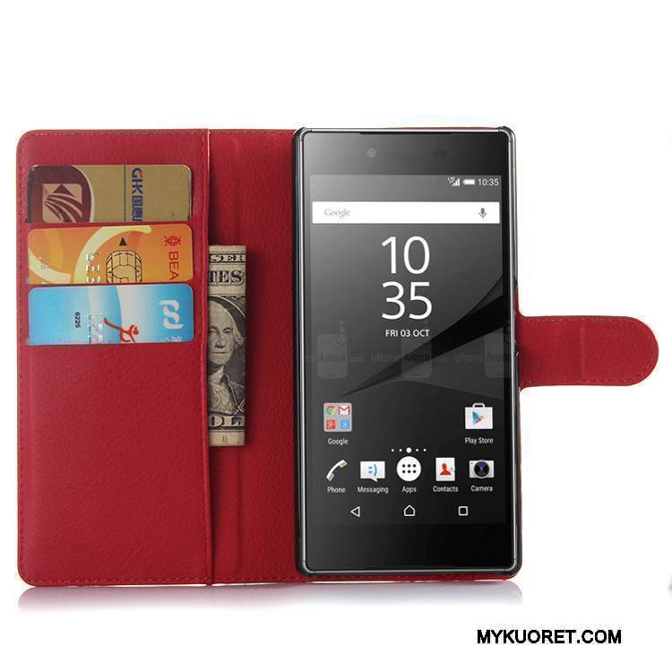 Kuori Sony Xperia Z5 Salkku Puhelimen Kuoret Jauhe, Kotelo Sony Xperia Z5 Nahka