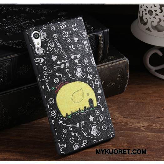 Kuori Sony Xperia Z5 Sarjakuva Murtumaton Trendi, Kotelo Sony Xperia Z5 Pehmeä Neste Violetti