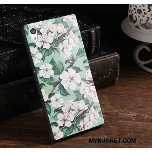 Kuori Sony Xperia Z5 Sarjakuva Murtumaton Trendi, Kotelo Sony Xperia Z5 Pehmeä Neste Violetti