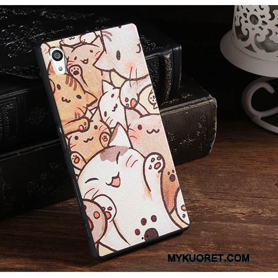 Kuori Sony Xperia Z5 Sarjakuva Murtumaton Trendi, Kotelo Sony Xperia Z5 Pehmeä Neste Violetti