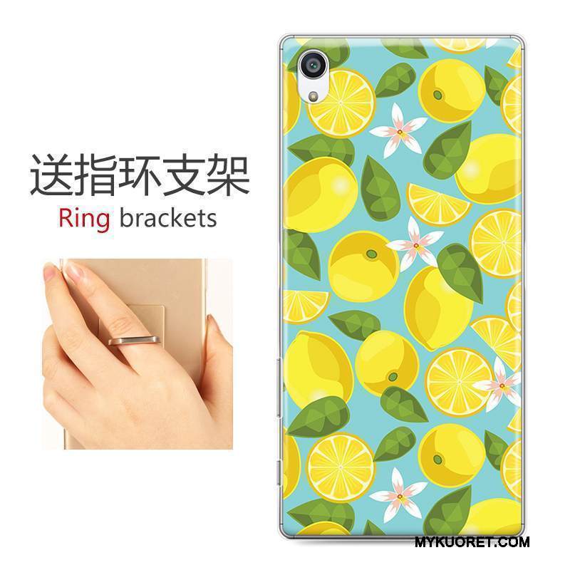 Kuori Sony Xperia Z5 Sarjakuva Puhelimen Kuoret Oranssi, Kotelo Sony Xperia Z5 Maalaus Kova