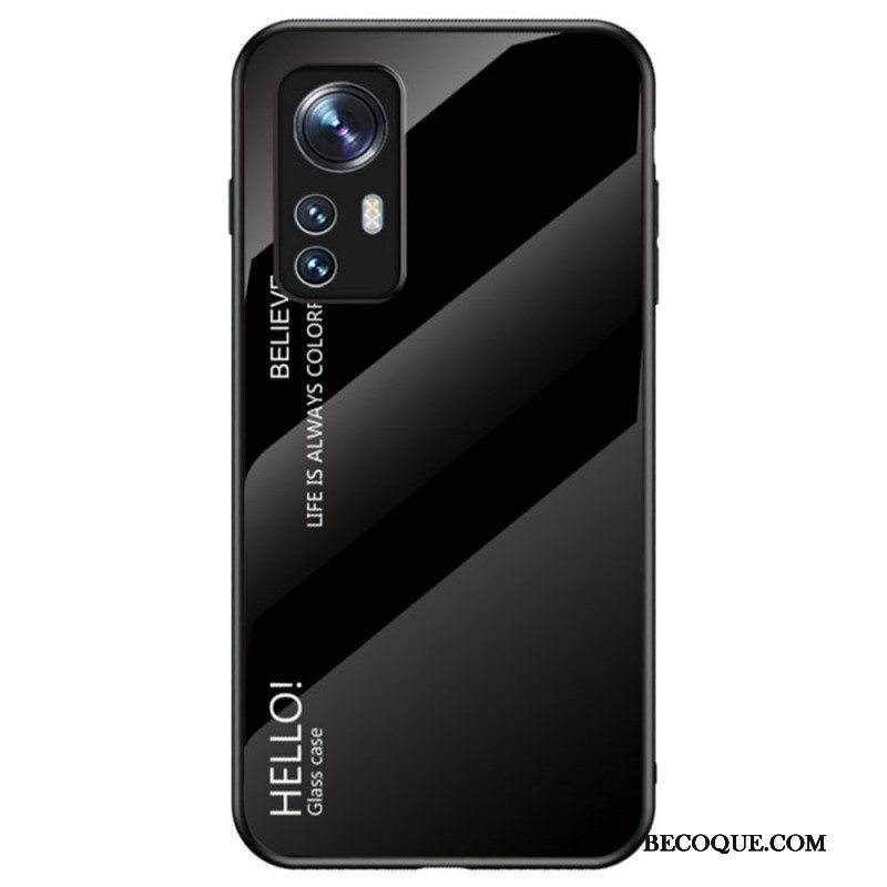 Kuori Xiaomi 12 / 12X Karkaistu Lasi Hello